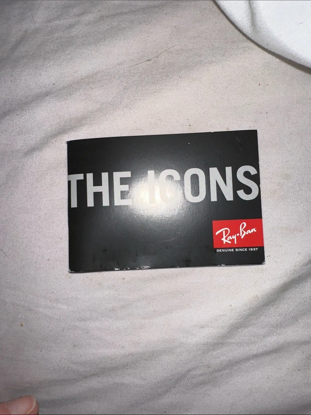 Ray-Ban Black Sunglasses Case with Gold Seal has new cloth towel and book new